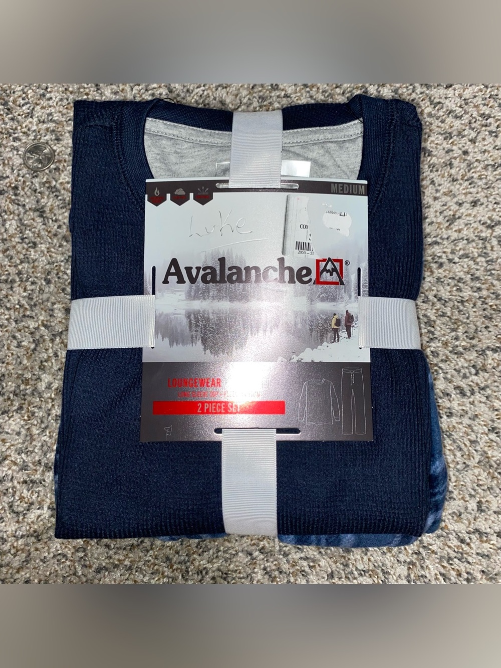Avalanche Mens Medium Plaid Pajamas loungewear Matching Set Christmas Gift